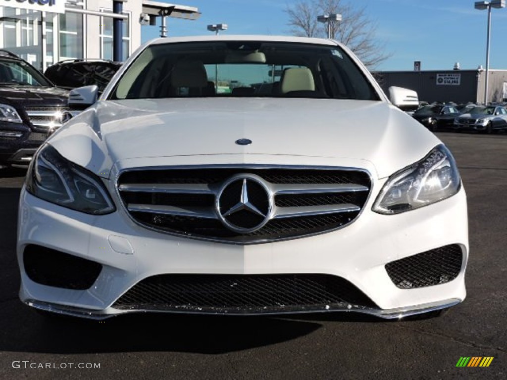 2016 E 350 4Matic Sedan - Polar White / Silk Beige/Espresso Brown photo #2
