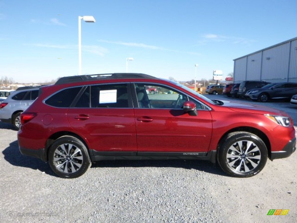 2016 Outback 2.5i Limited - Venetian Red Pearl / Slate Black photo #7