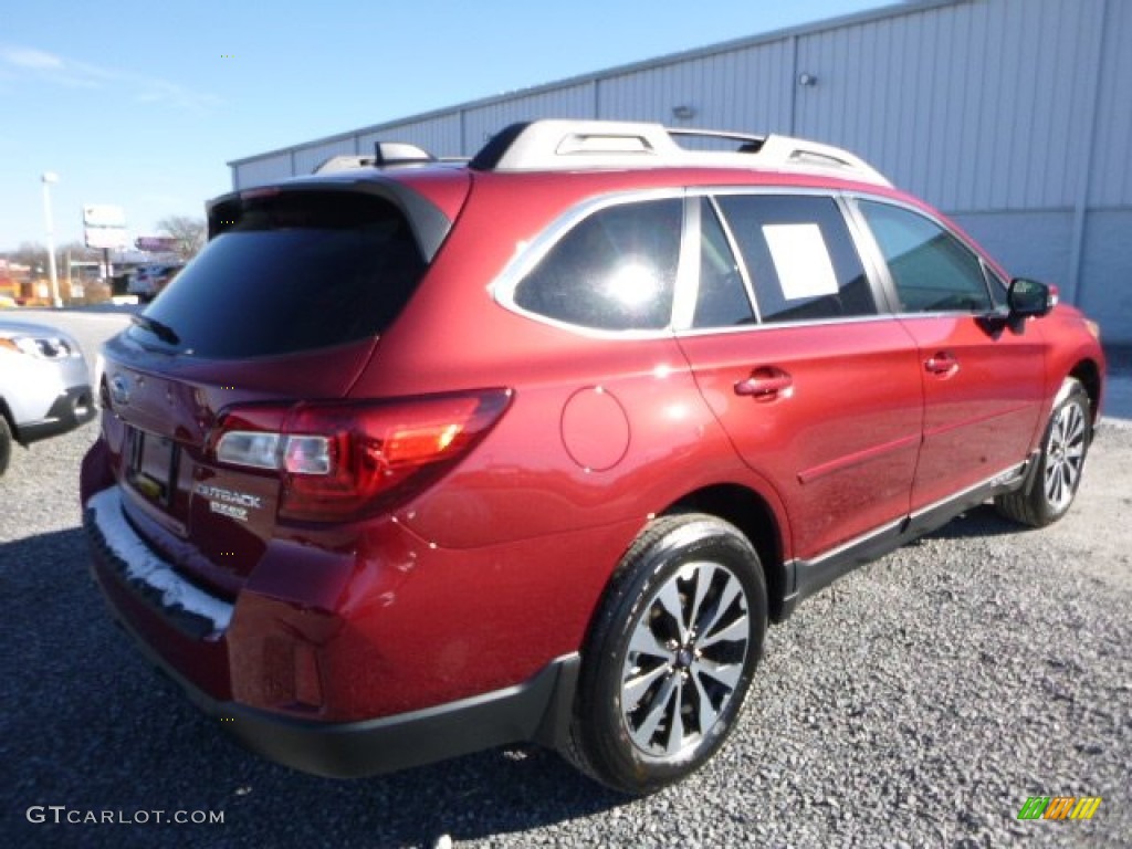 2016 Outback 2.5i Limited - Venetian Red Pearl / Slate Black photo #8