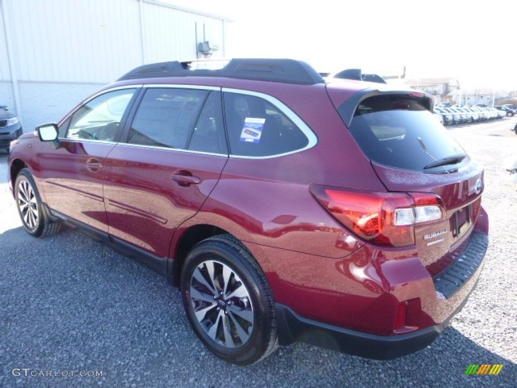 2016 Outback 2.5i Limited - Venetian Red Pearl / Slate Black photo #10