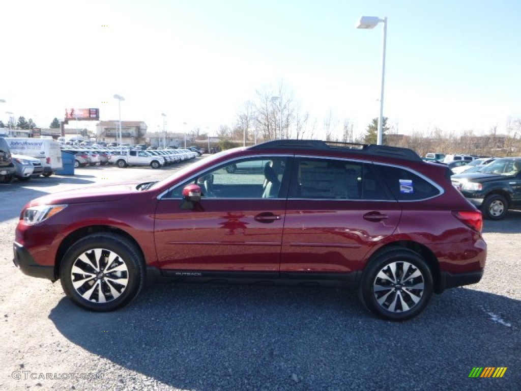 2016 Outback 2.5i Limited - Venetian Red Pearl / Slate Black photo #11