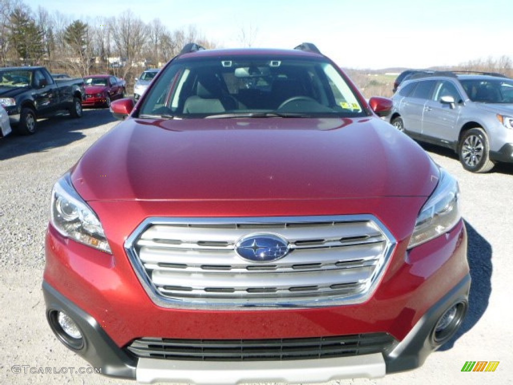 2016 Outback 2.5i Limited - Venetian Red Pearl / Slate Black photo #13
