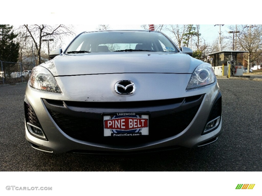 2010 MAZDA3 s Sport 4 Door - Liquid Silver Metallic / Black photo #2