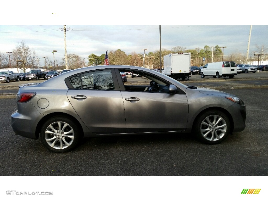 2010 MAZDA3 s Sport 4 Door - Liquid Silver Metallic / Black photo #5