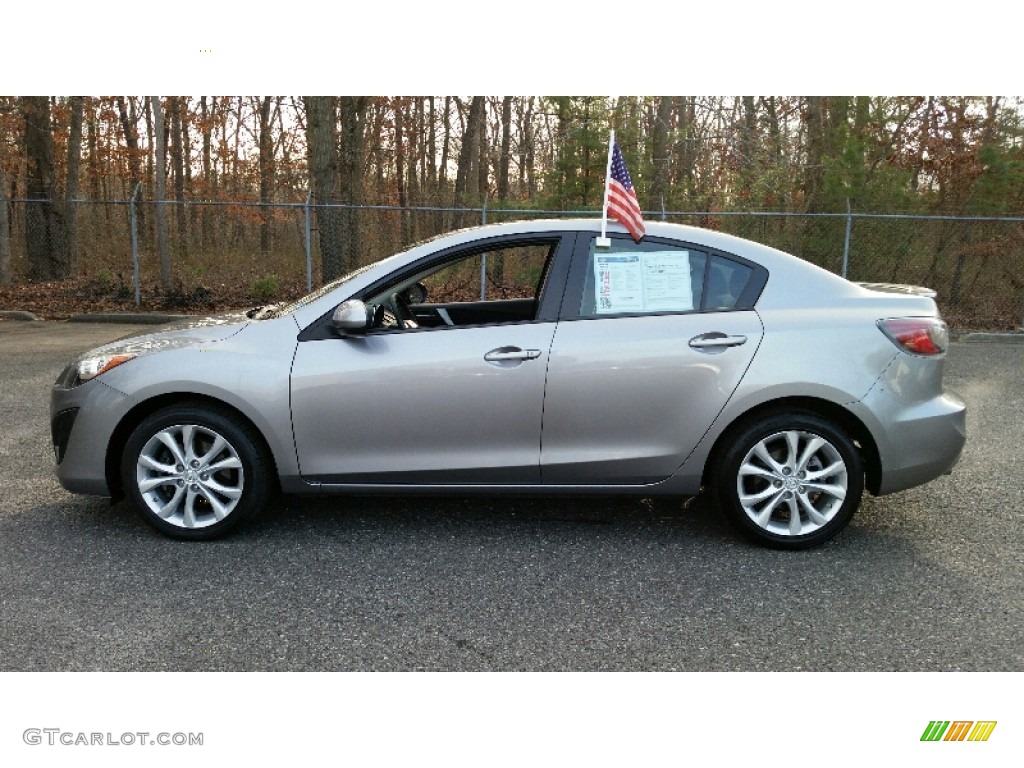 2010 MAZDA3 s Sport 4 Door - Liquid Silver Metallic / Black photo #10