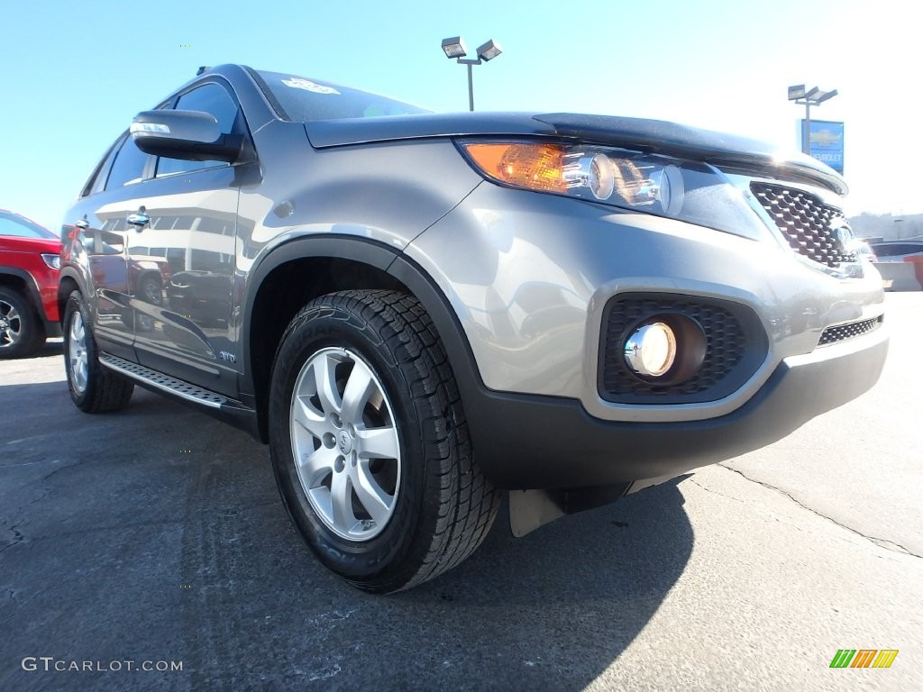 2013 Sorento LX AWD - Titanium Silver / Black photo #11