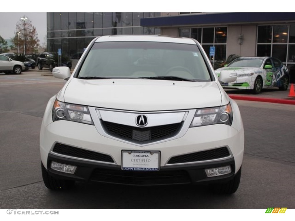 2013 MDX SH-AWD Advance - Aspen White Pearl / Parchment photo #2