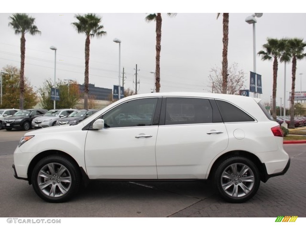 2013 MDX SH-AWD Advance - Aspen White Pearl / Parchment photo #4