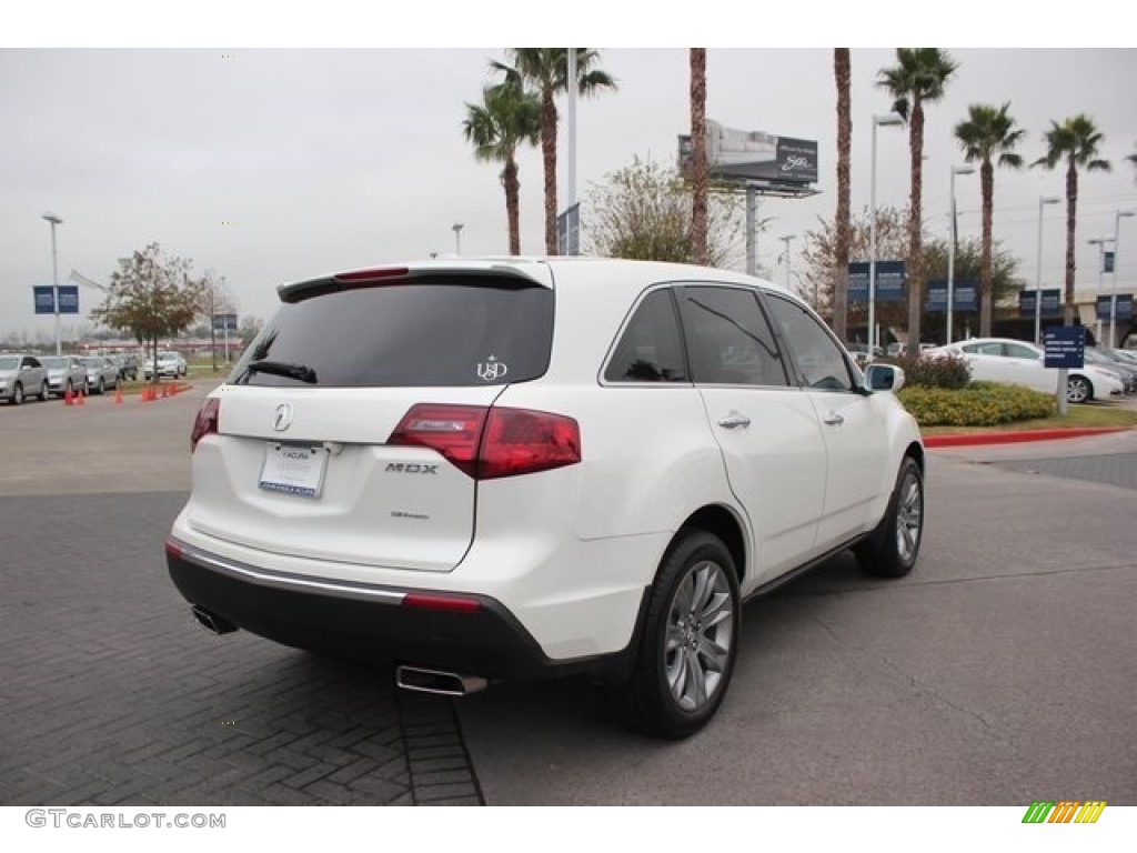 2013 MDX SH-AWD Advance - Aspen White Pearl / Parchment photo #7