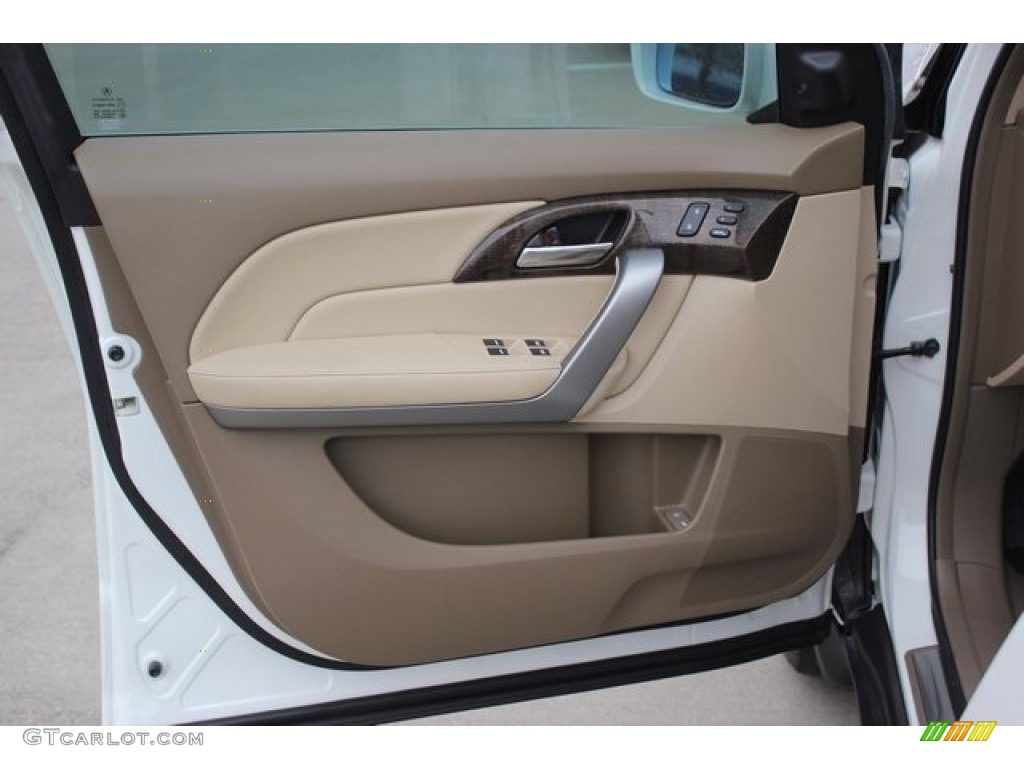 2013 MDX SH-AWD Advance - Aspen White Pearl / Parchment photo #14