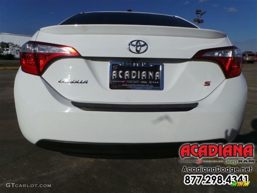 2014 Corolla L - Super White / Steel Blue photo #6