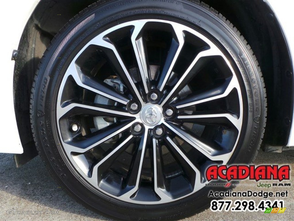 2014 Corolla L - Super White / Steel Blue photo #13