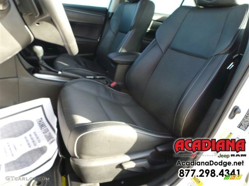 2014 Corolla L - Super White / Steel Blue photo #18