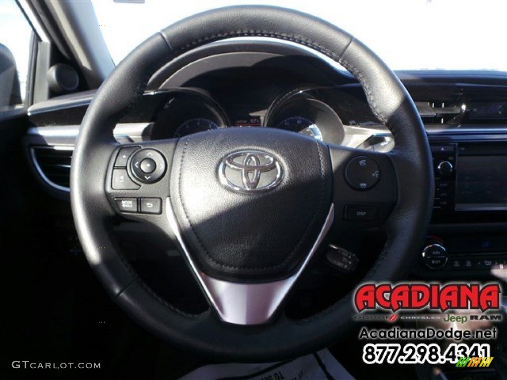 2014 Corolla L - Super White / Steel Blue photo #19