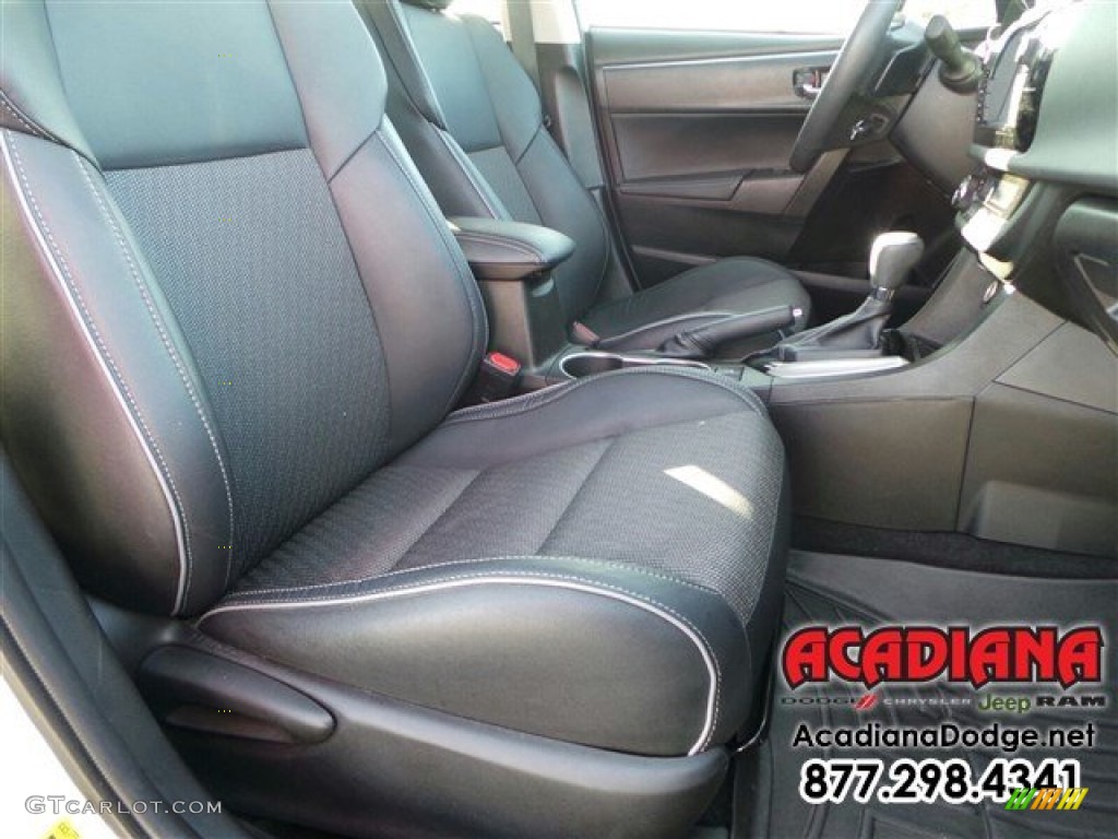 2014 Corolla L - Super White / Steel Blue photo #24