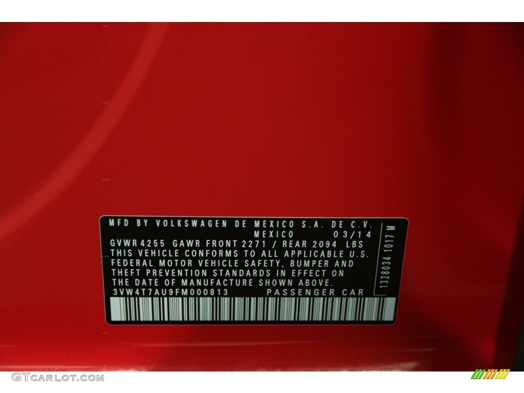 2015 Golf GTI 4-Door 2.0T Autobahn - Tornado Red / Titan Black Leather photo #18