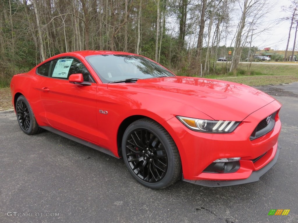 Race Red 2016 Ford Mustang GT Coupe Exterior Photo #109928685