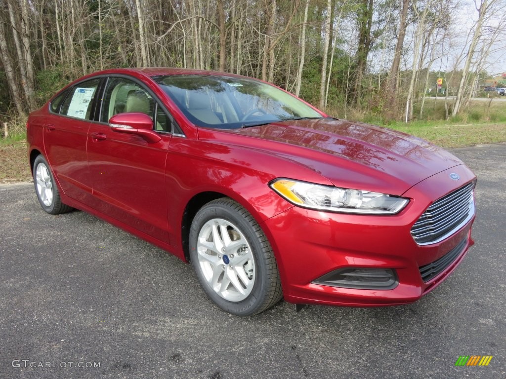 2016 Fusion SE - Ruby Red Metallic / Dune photo #1