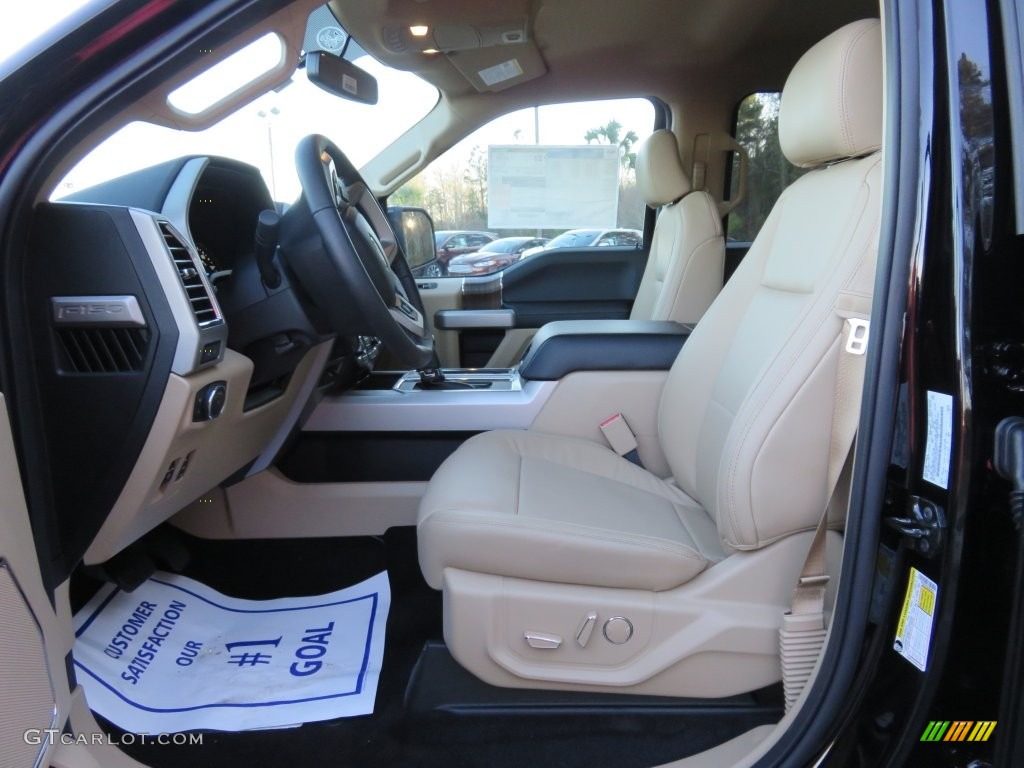 2016 F150 Lariat SuperCrew - Shadow Black / Medium Light Camel photo #15