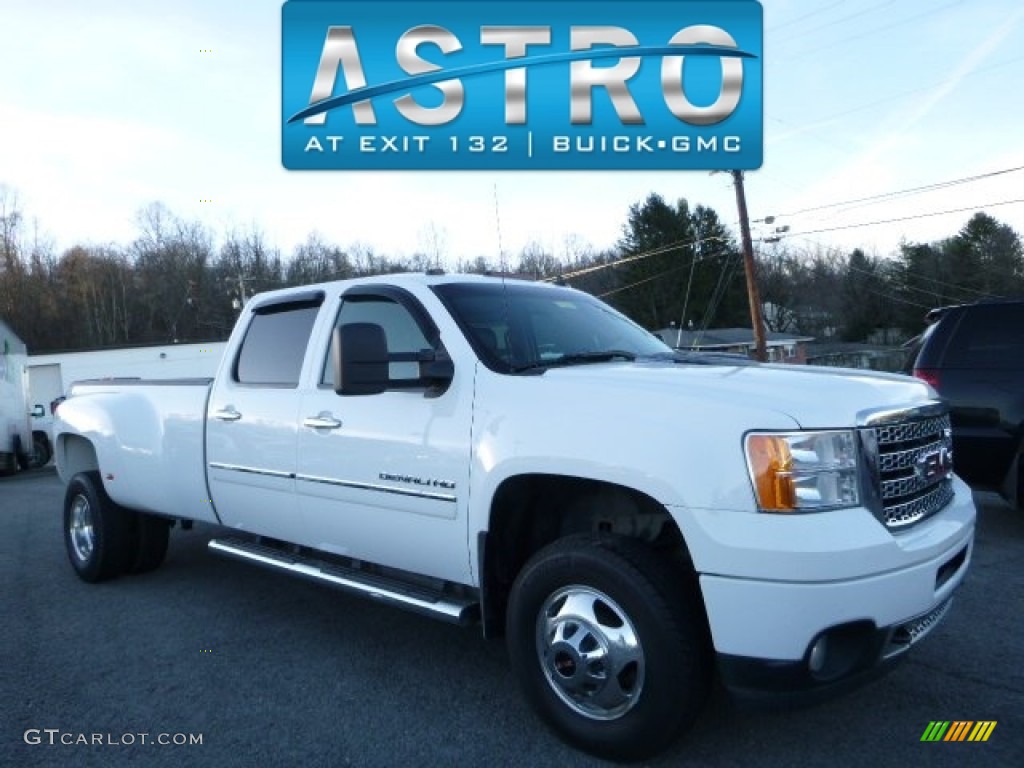 2014 Sierra 3500HD Denali Crew Cab 4x4 - Summit White / Ebony photo #1