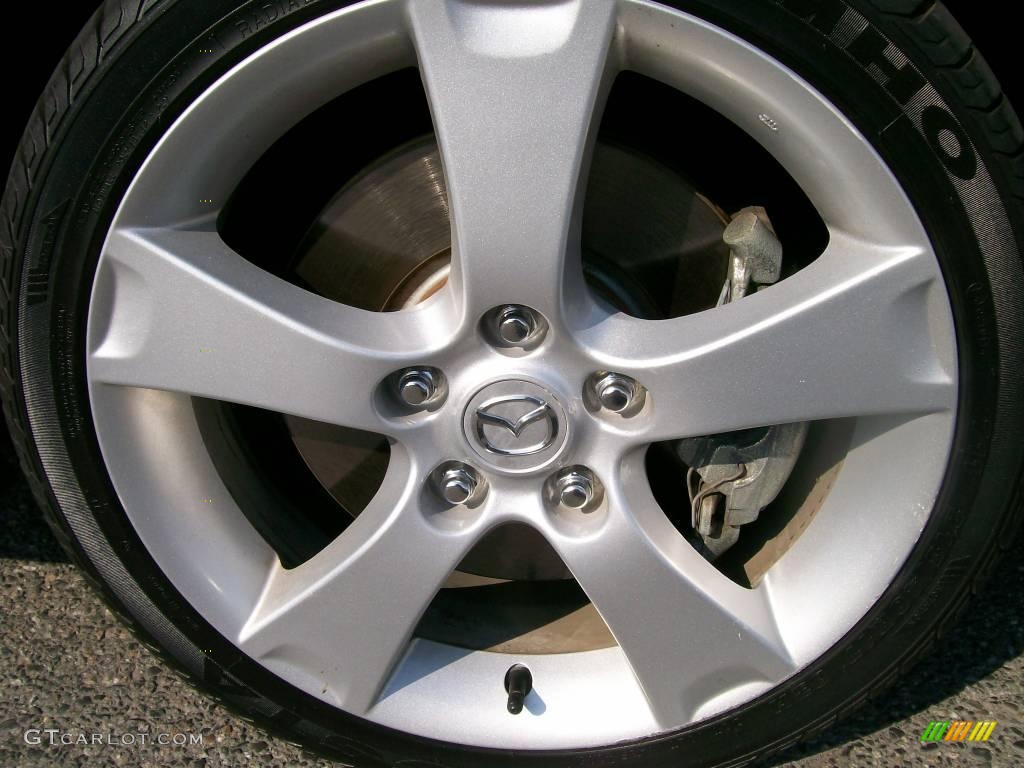 2004 MAZDA3 s Hatchback - Strato Blue Mica / Black/Blue photo #9