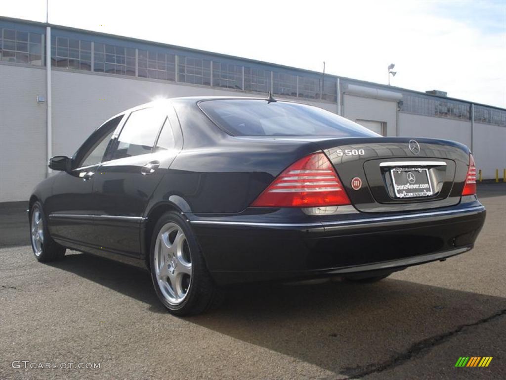 2004 S 500 Sedan - Black / Black photo #26