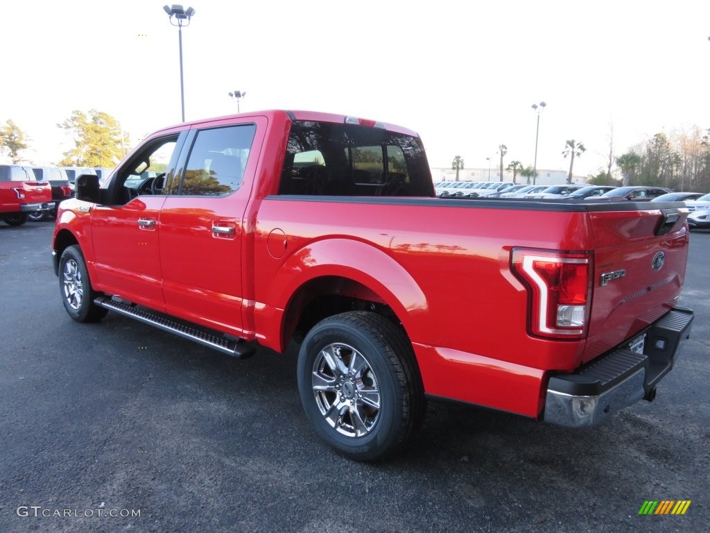 2016 F150 XLT SuperCrew - Race Red / Medium Earth Gray photo #7