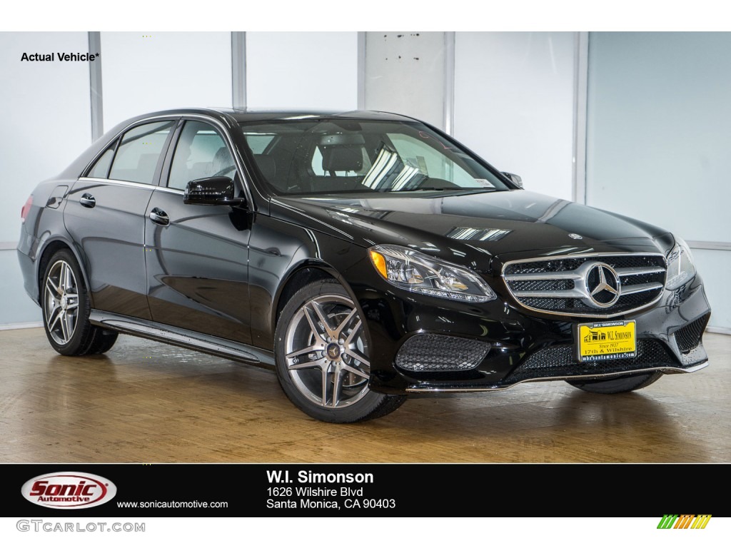 2016 E 350 Sedan - Black / Black photo #1