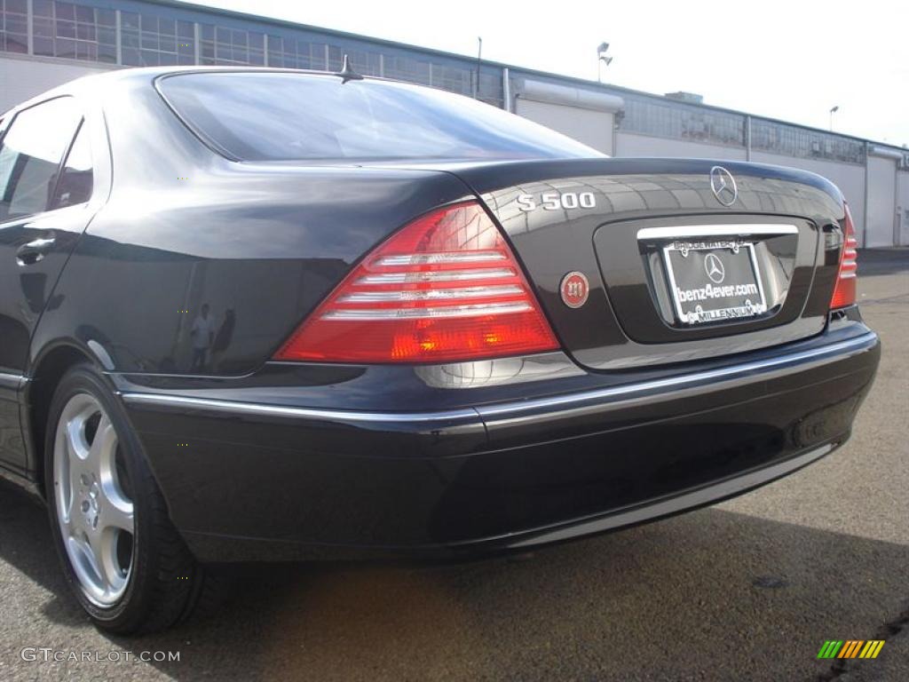 2004 S 500 Sedan - Black / Black photo #30