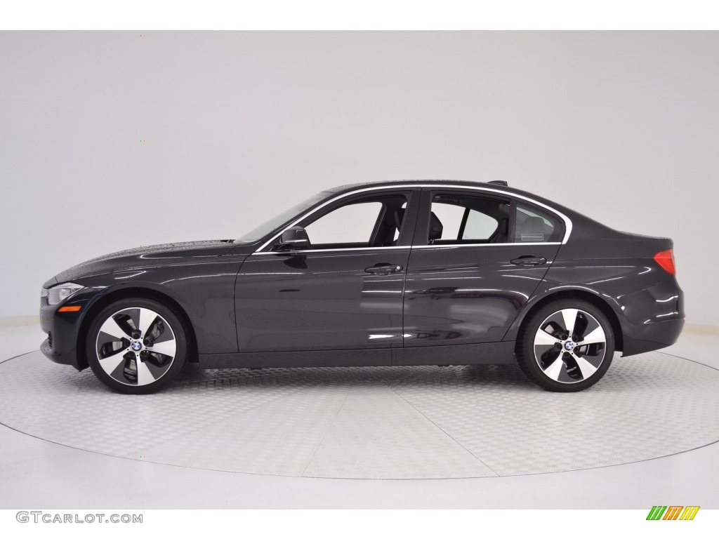 2013 3 Series ActiveHybrid 3 Sedan - Black Sapphire Metallic / Black photo #4