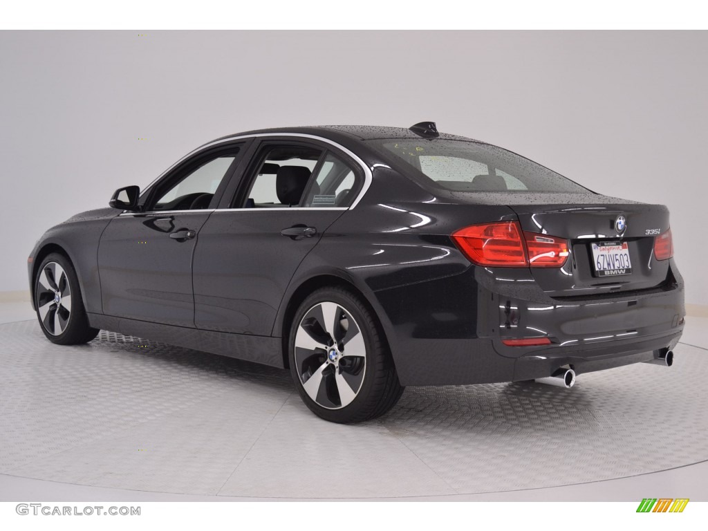 2013 3 Series ActiveHybrid 3 Sedan - Black Sapphire Metallic / Black photo #5