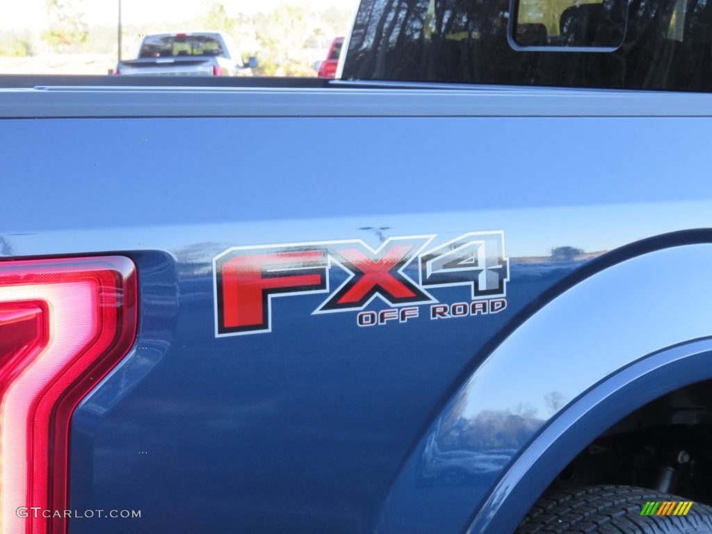 2016 F150 Lariat SuperCrew 4x4 - Blue Jeans / Medium Earth Gray photo #4