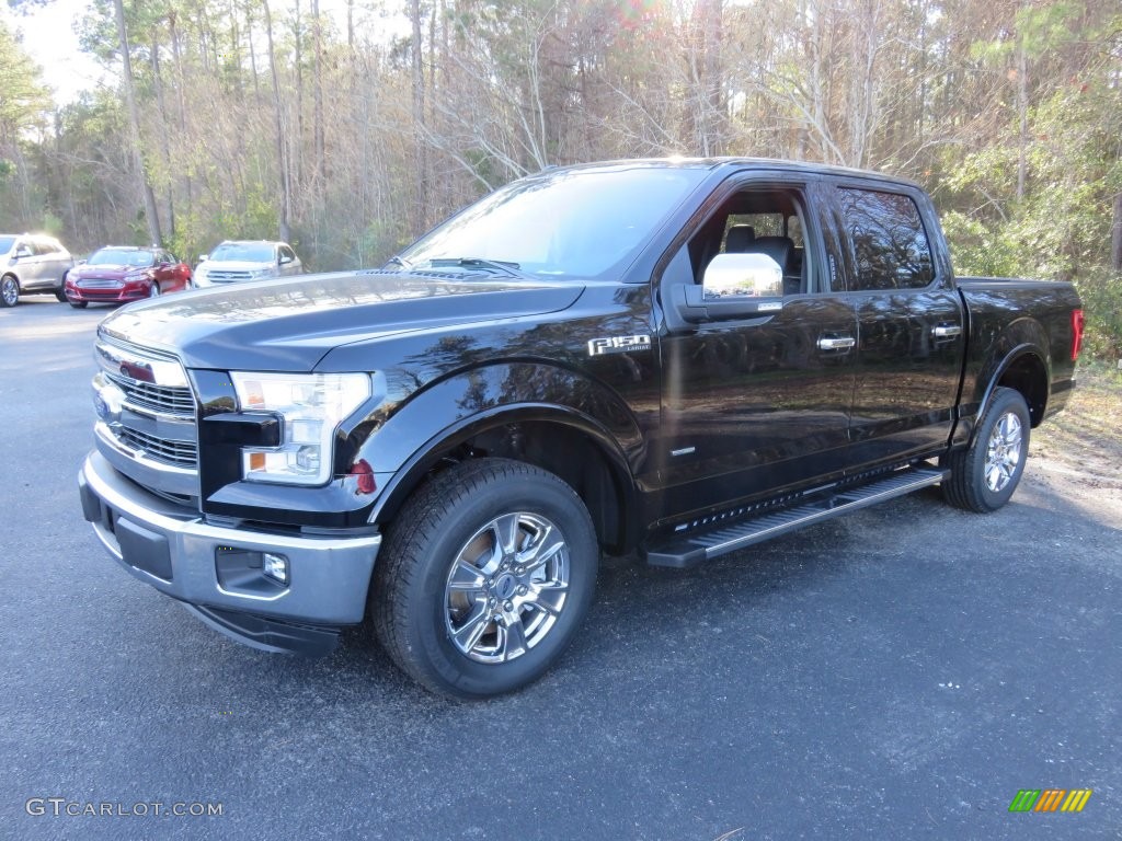 2016 F150 Lariat SuperCrew - Shadow Black / Black photo #11