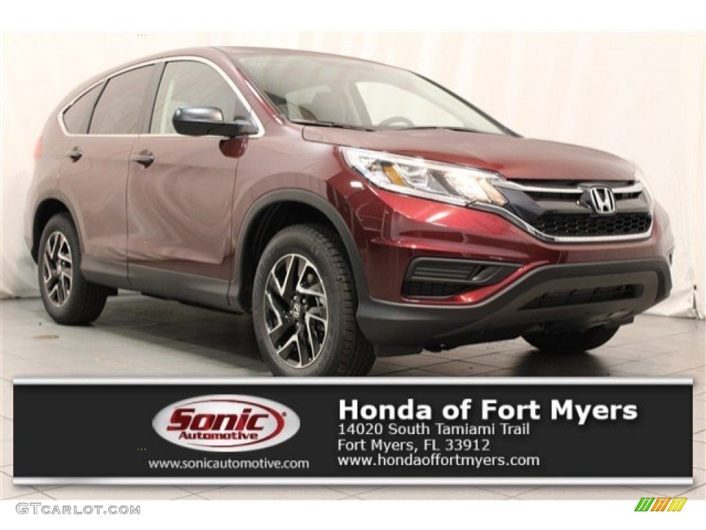 2016 CR-V SE - Basque Red Pearl II / Gray photo #1