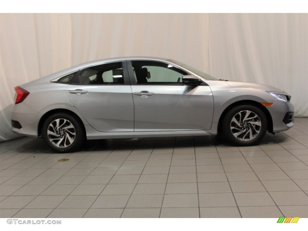 Lunar Silver Metallic 2016 Honda Civic EX Sedan Exterior Photo #109935111