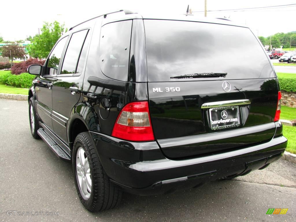 2005 ML 350 4Matic - Black / Charcoal photo #3