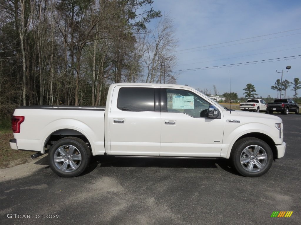 2016 F150 Platinum SuperCrew - White Platinum / Black photo #2