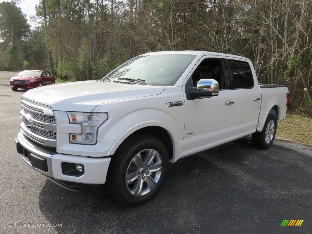 2016 F150 Platinum SuperCrew - White Platinum / Black photo #12