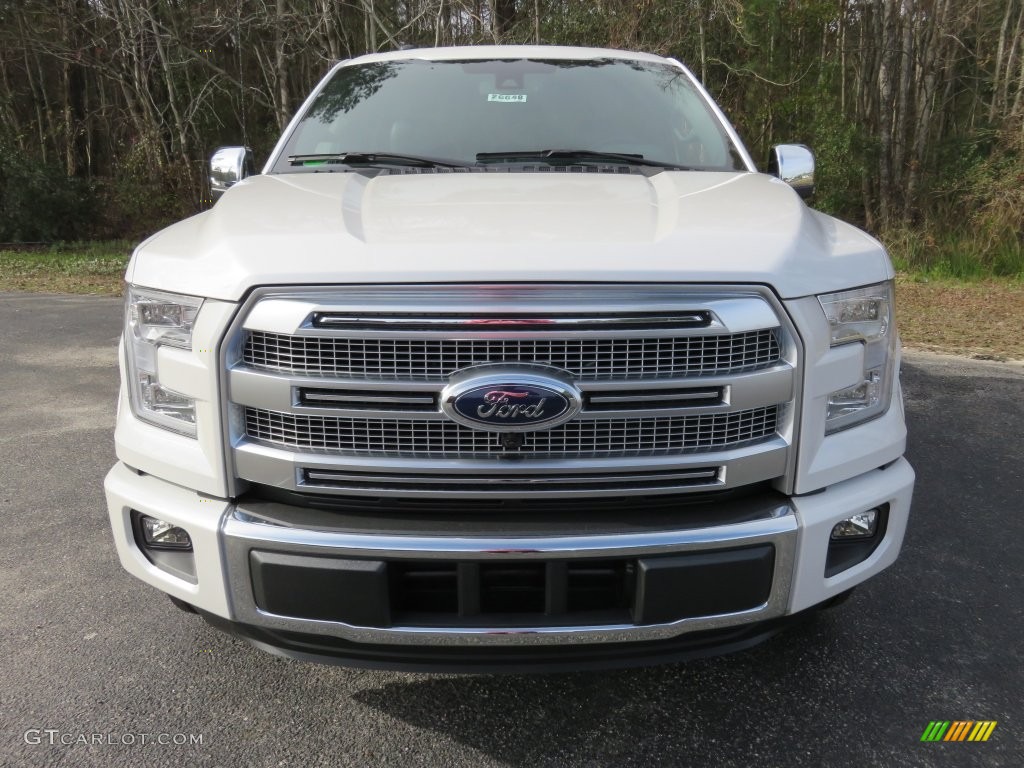 2016 F150 Platinum SuperCrew - White Platinum / Black photo #13
