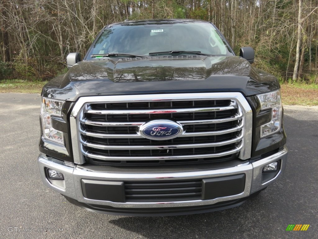 2016 F150 XLT SuperCab - Shadow Black / Medium Earth Gray photo #12