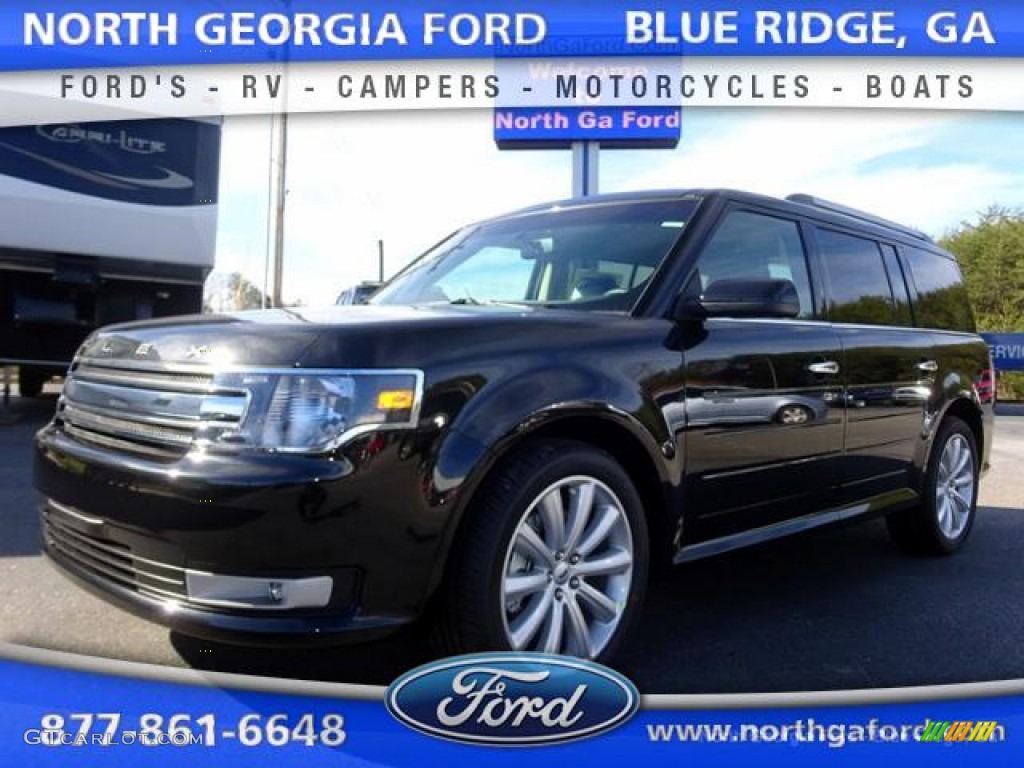 2015 Flex SEL AWD - Tuxedo Black Metallic / Charcoal Black photo #1