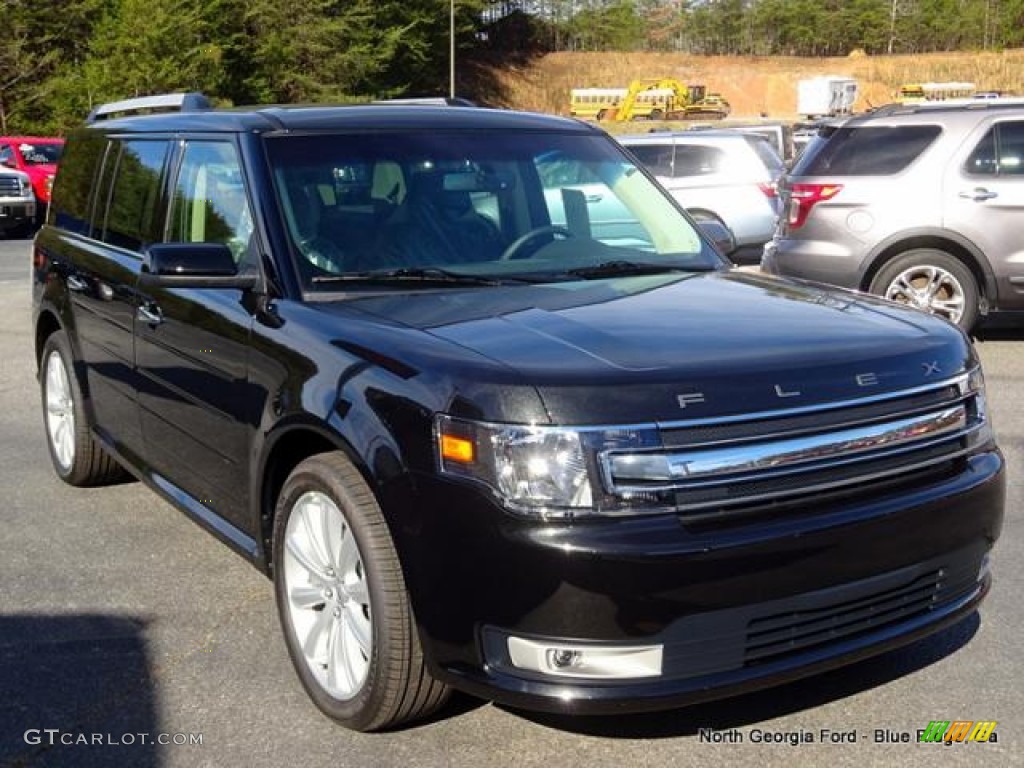 2015 Flex SEL AWD - Tuxedo Black Metallic / Charcoal Black photo #7