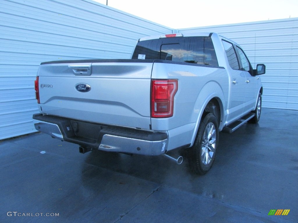 2016 F150 Lariat SuperCrew - Ingot Silver / Black photo #4