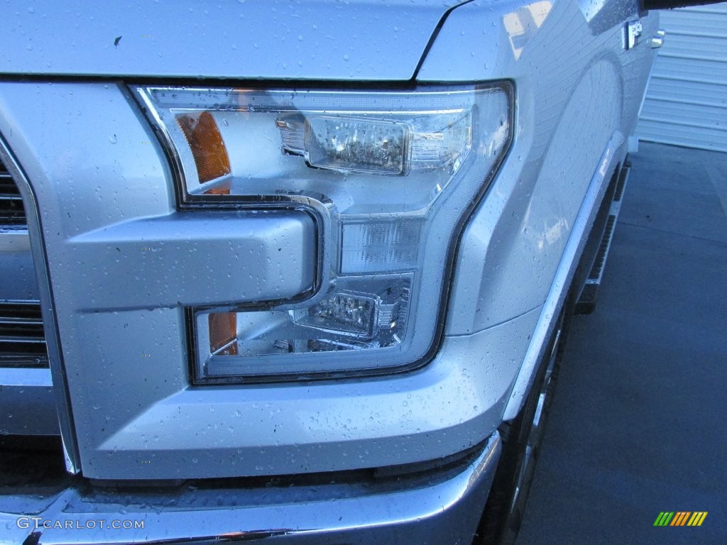 2016 F150 Lariat SuperCrew - Ingot Silver / Black photo #9