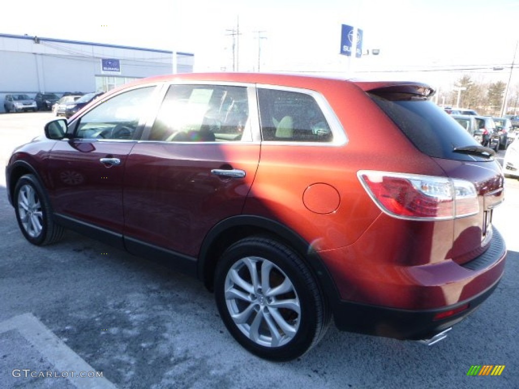 2012 CX-9 Grand Touring AWD - Copper Red Mica / Sand photo #10
