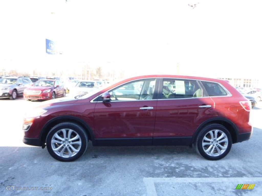 2012 CX-9 Grand Touring AWD - Copper Red Mica / Sand photo #11