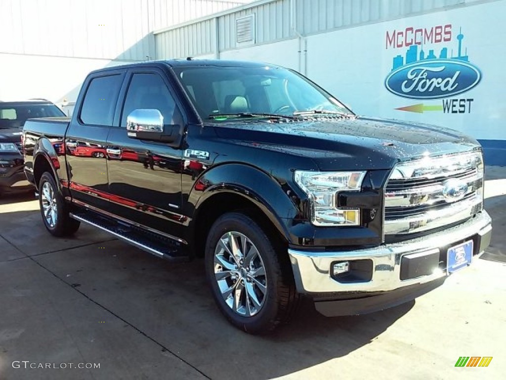 2016 F150 Lariat SuperCrew - Shadow Black / Black photo #1