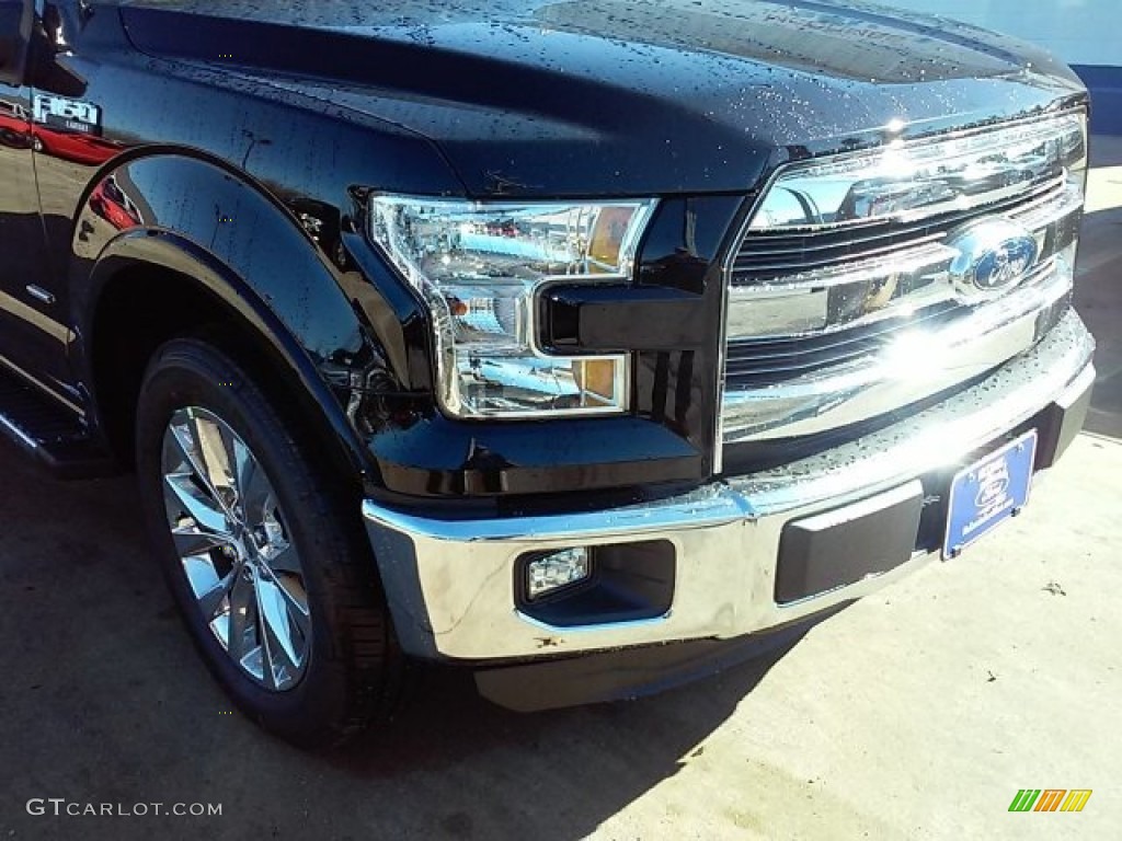 2016 F150 Lariat SuperCrew - Shadow Black / Black photo #2