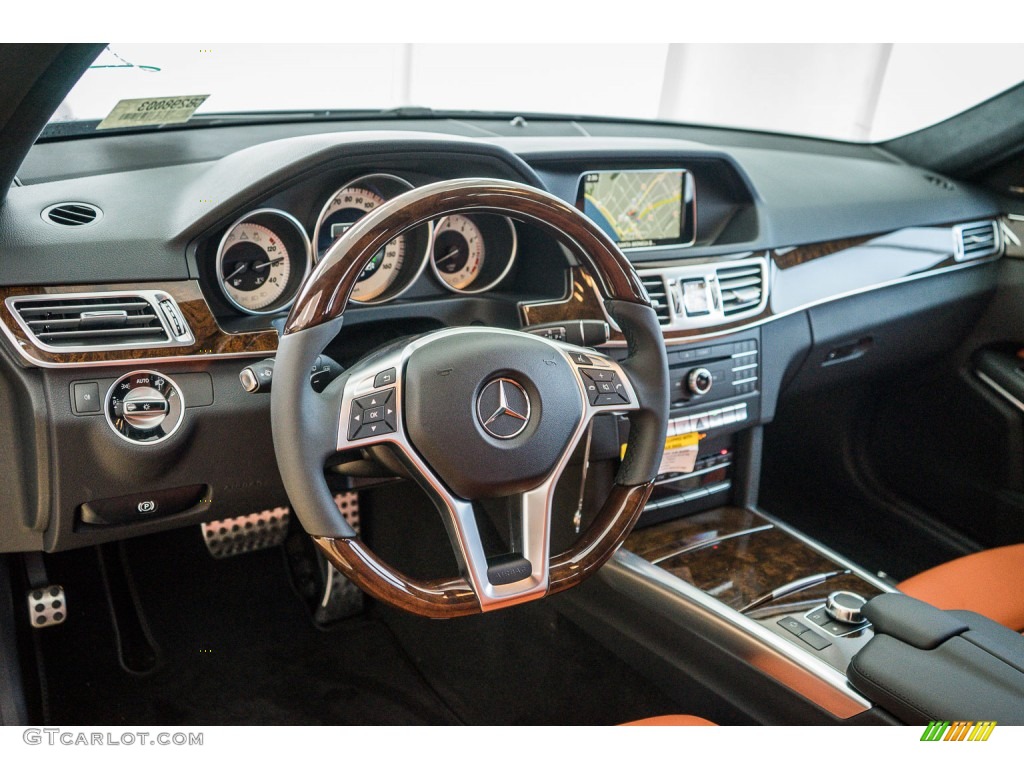 2016 Mercedes-Benz E 350 4Matic Wagon designo Amaretto Dashboard Photo #109952543