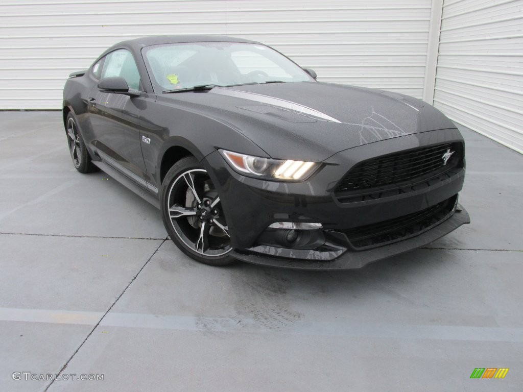 2016 Mustang GT/CS California Special Coupe - Shadow Black / California Special Ebony Black/Miko Suede photo #1